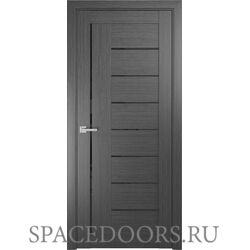 Межкомнатная дверь Ульяновские двери
ЛУ-17 серая (стекло лакобель черный) С матовым стеклом, Серый