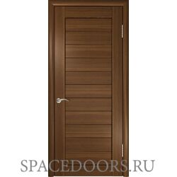 Межкомнатная дверь Ульяновские двери ЛУ-21 (Темный орех) Глухие, Тёмный орех