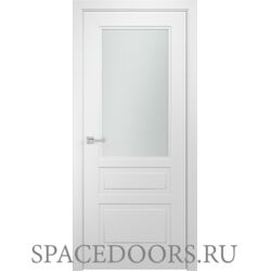 Межкомнатная дверь Ульяновские двери Модель L-2 (стекло) белая эмаль С матовым стеклом, Белая эмаль