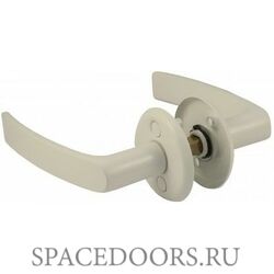 Дверная ручка Vantage 16/006 на круглой розетке W белый