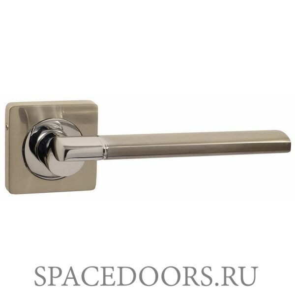 Дверная ручка Vantage V06D на квадратной розетке SN матовый никель