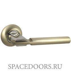 Дверная ручка Vantage V75D на круглой розетке SN матовый никель