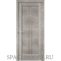Межкомнатная дверь Velldoris экошпон СИЭТЛ со стеклом без притвора Лофт светлый