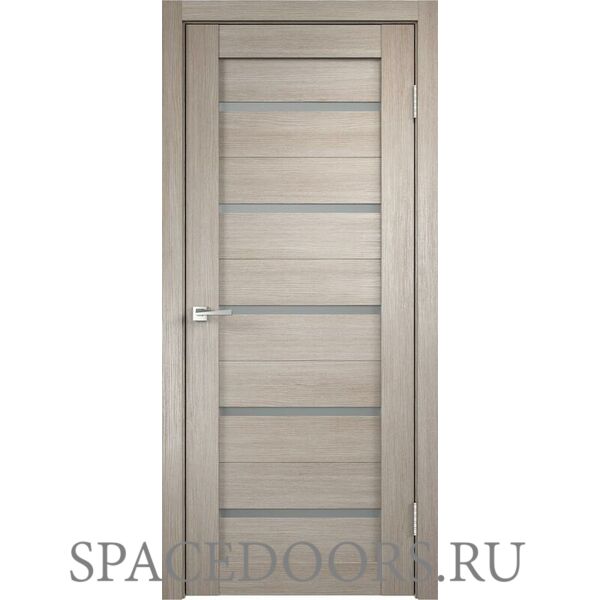 Межкомнатная дверь Velldoris экошпон DUPLEX со стеклом без притвора Капучино 400х2000