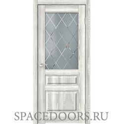 Межкомнатная дверь Velldoris экошпон ЛЕТИЦИЯ со стеклом 3V без притвора Клён светлый