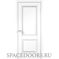 Межкомнатная дверь Velldoris SoftTouch ALTO 6 со стеклом без притвора Ясень белый структурный