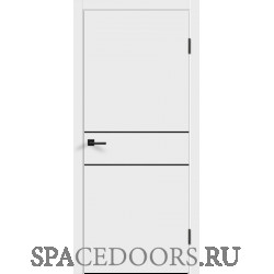 Межкомнатная дверь Velldoris эмаль FLAT H2 глухое без притвора Белый