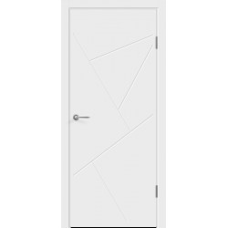 Межкомнатная дверь Velldoris Flat S цвет Белый покрытие Эмаль