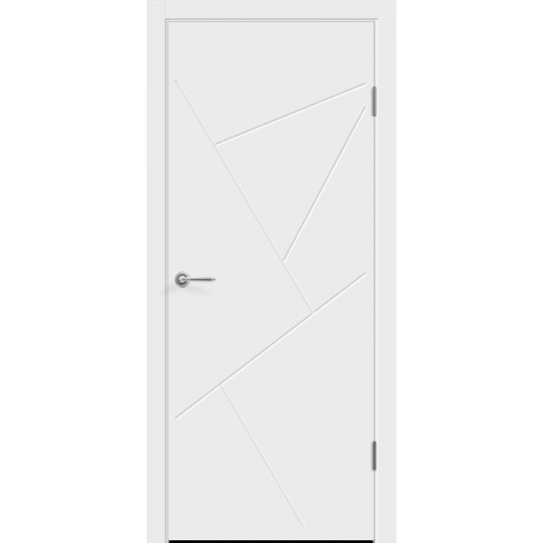 Межкомнатная дверь Velldoris Flat S цвет Белый покрытие Эмаль
