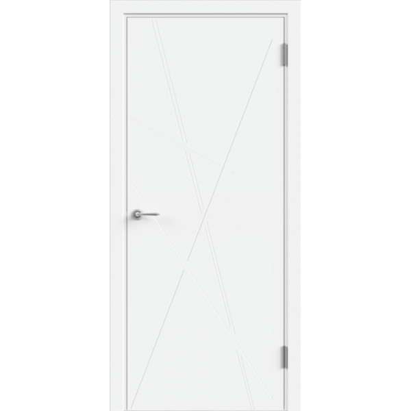Межкомнатная дверь Velldoris GEOMETRY 4 цвет Белый покрытие Эмаль