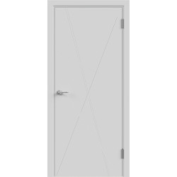 Межкомнатная дверь Velldoris GEOMETRY 4 цвет Светло-серый покрытие Эмаль
