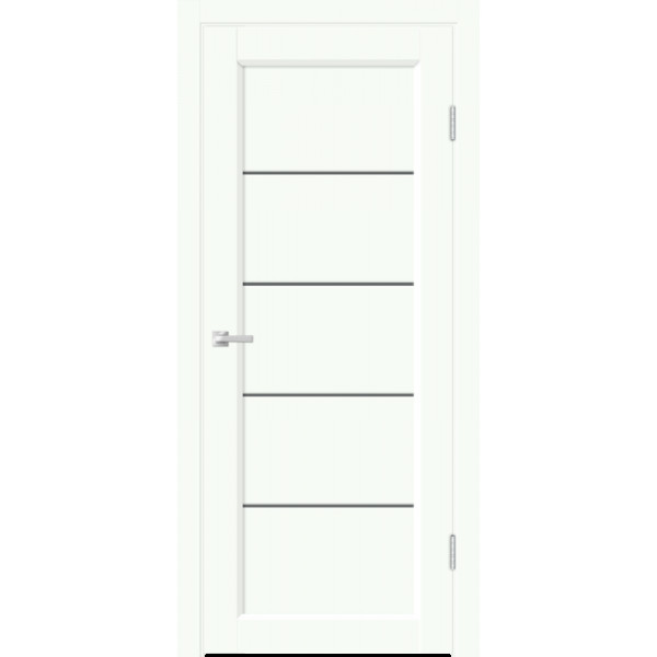 Межкомнатная дверь Velldoris STYLE 1 со стеклом цвет Белый опал покрытие EMALUX