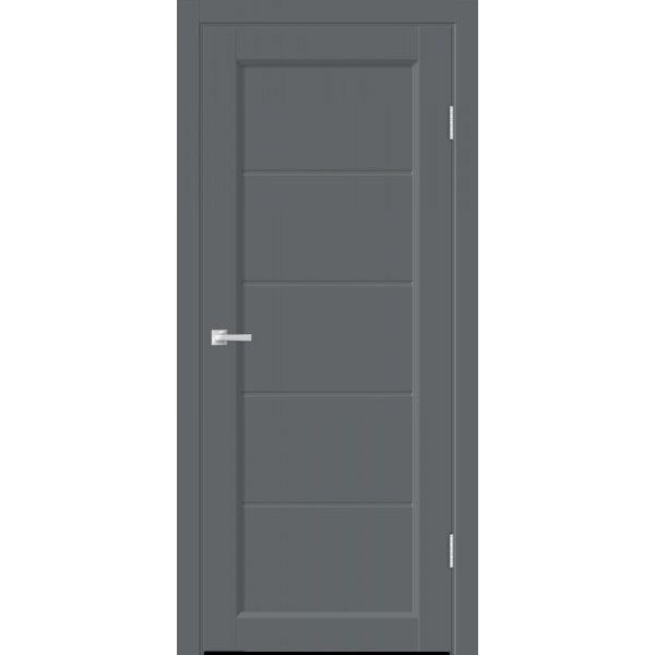 Межкомнатная дверь Velldoris STYLE 1 со стеклом цвет Вулкан покрытие EMALUX