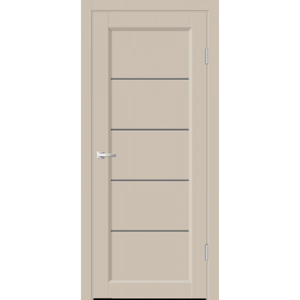 Межкомнатная дверь Velldoris STYLE 1 со стеклом цвет Кварцит покрытие EMALUX