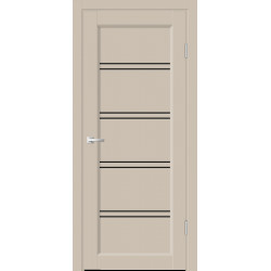 Межкомнатная дверь Velldoris STYLE 4 со стеклом цвет Кварцит покрытие EMALUX