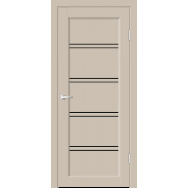 Межкомнатная дверь Velldoris STYLE 4 со стеклом цвет Кварцит покрытие EMALUX