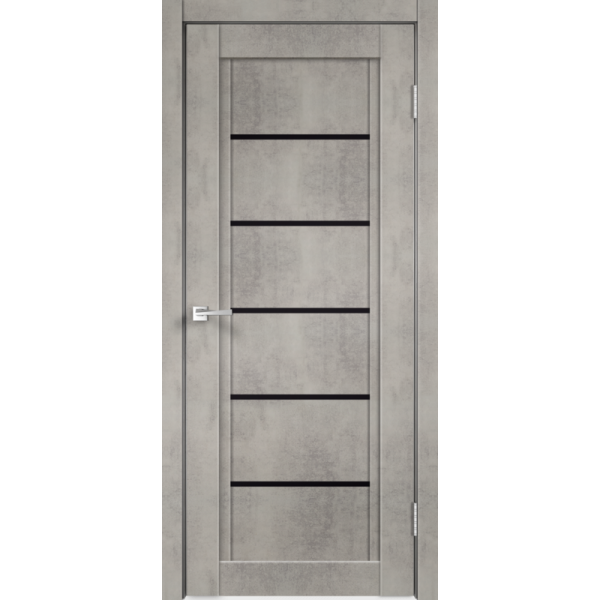 Межкомнатная дверь Velldoris NEXT 1 цвет Муар светло-серый покрытие Экошпон