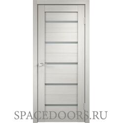 Межкомнатная дверь Velldoris экошпон DUPLEX со стеклом без притвора Дуб белый 400х2000