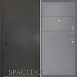 Заводские двери Эталон 3К Антик серебро панель Тривия Эмалит софт грей
