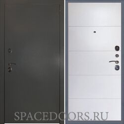 Заводские двери Эталон 3К Антик серебро панель Тривия эмалит софт белый