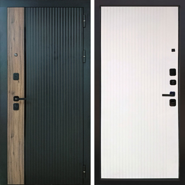 Заводские двери Ларте Рейка матовая белая