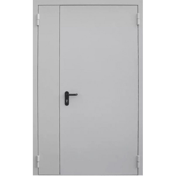 Противопожарная дверь металлическая Заводские Двери EI 60 глухая двустворчатая