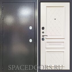 Заводские двери Термо лайт антик серебро панель Урбино софт белый