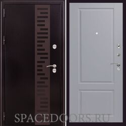 Заводские двери Урал МП с декором панель Доррен софт грей