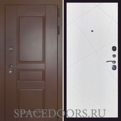 Заводские двери Урал ПП 8017 панель Флитта софт белый